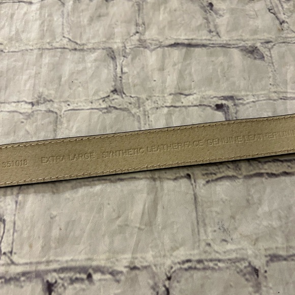 NINE WEST RED/BLACK SKIN PRINT COVERED BUCKLE BELT LEATHER LINING WOMENS XL - Picture 6 of 12